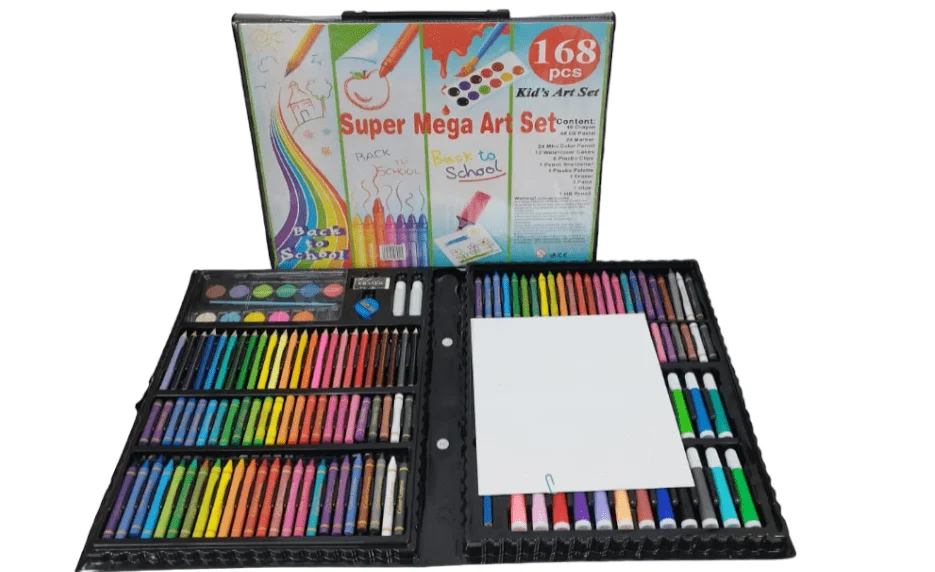 KIT DE ARTE INFANTIL 168 PIEZAS