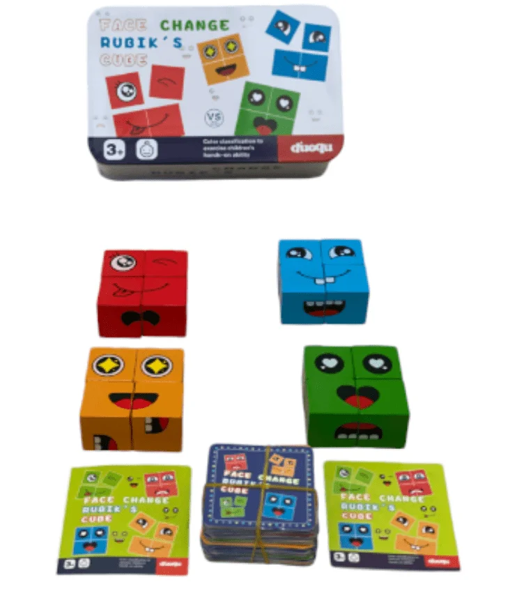 JUEGO DE GESTOS CAJA METALICA
