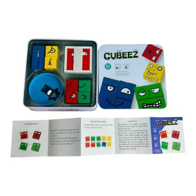 JUEGO GESTOS CON TIMBRE CAJA METALICA