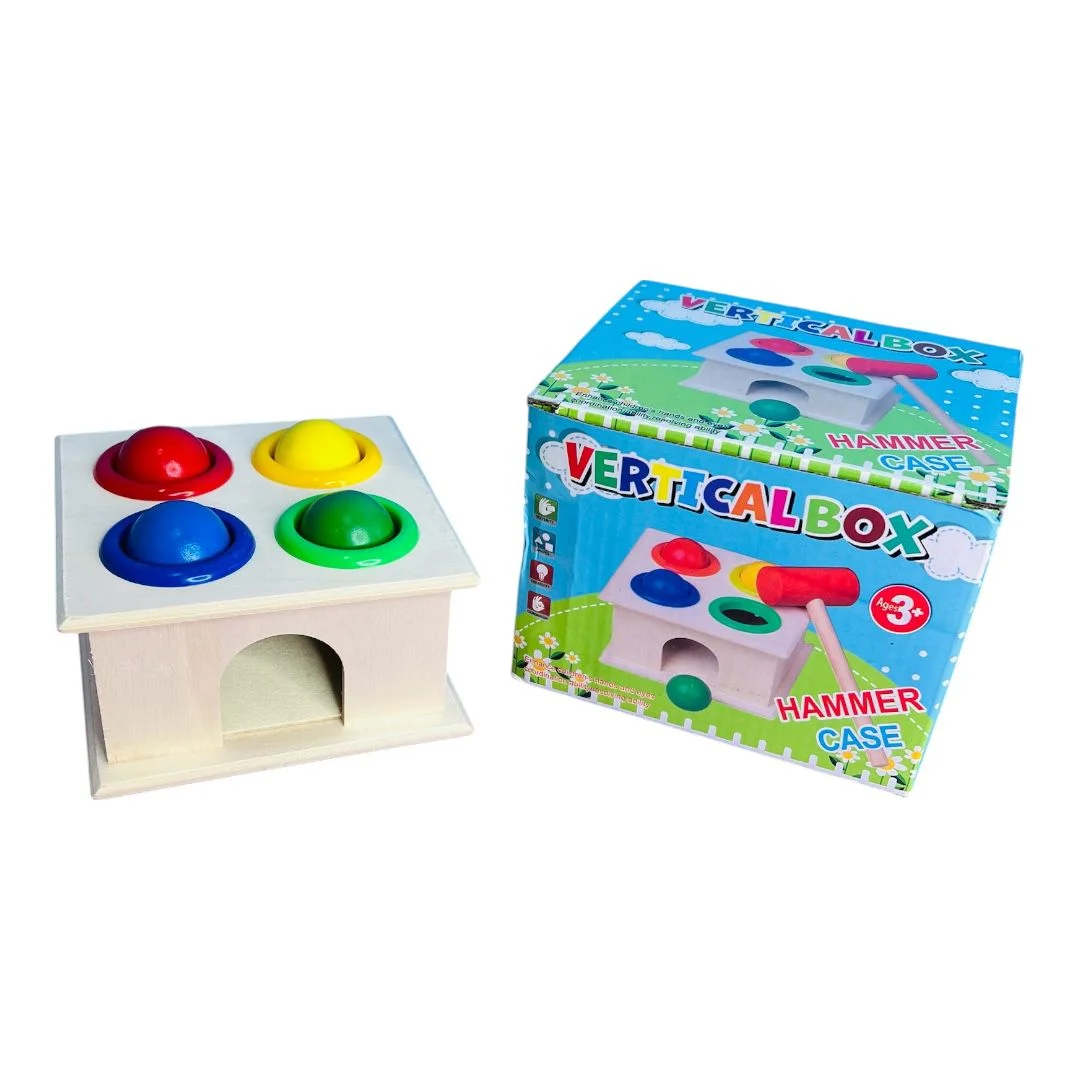 CAJA GOLPEAR PELOTAS CON MARTILLO