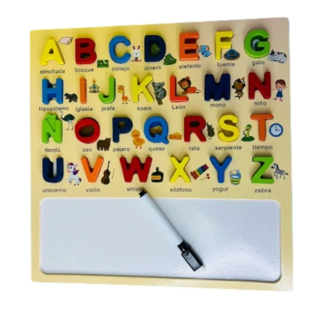 TABLERO ENCAJAR ABECEDARIO MAYUSCULAS