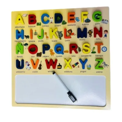 TABLERO ENCAJAR ABECEDARIO MAYUSCULAS