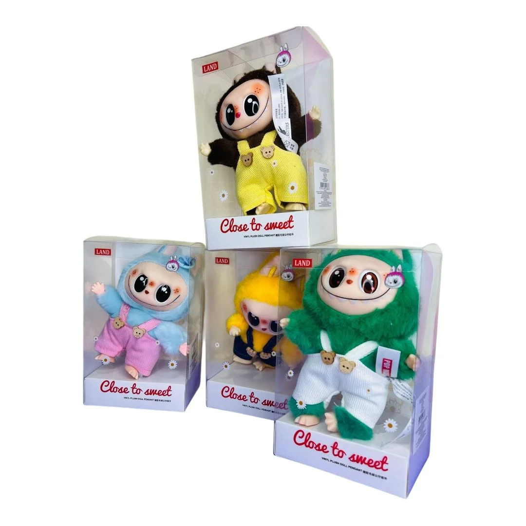 PELUCHE LA BUBU BOTONES OSITO 4 MOTIVOS CAJA BLISTER
