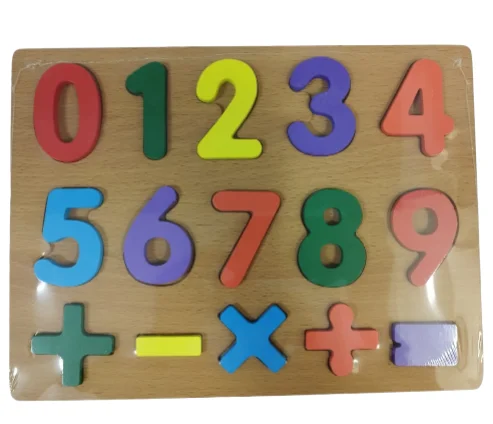TABLA JUEGO DIDACTICO NUMEROS GRANDES MADERA