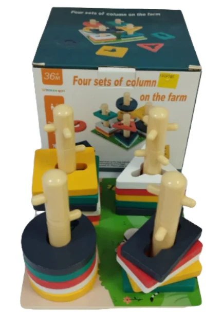 CAJA JUEGO DIDACTICO 4 COLUMNAS