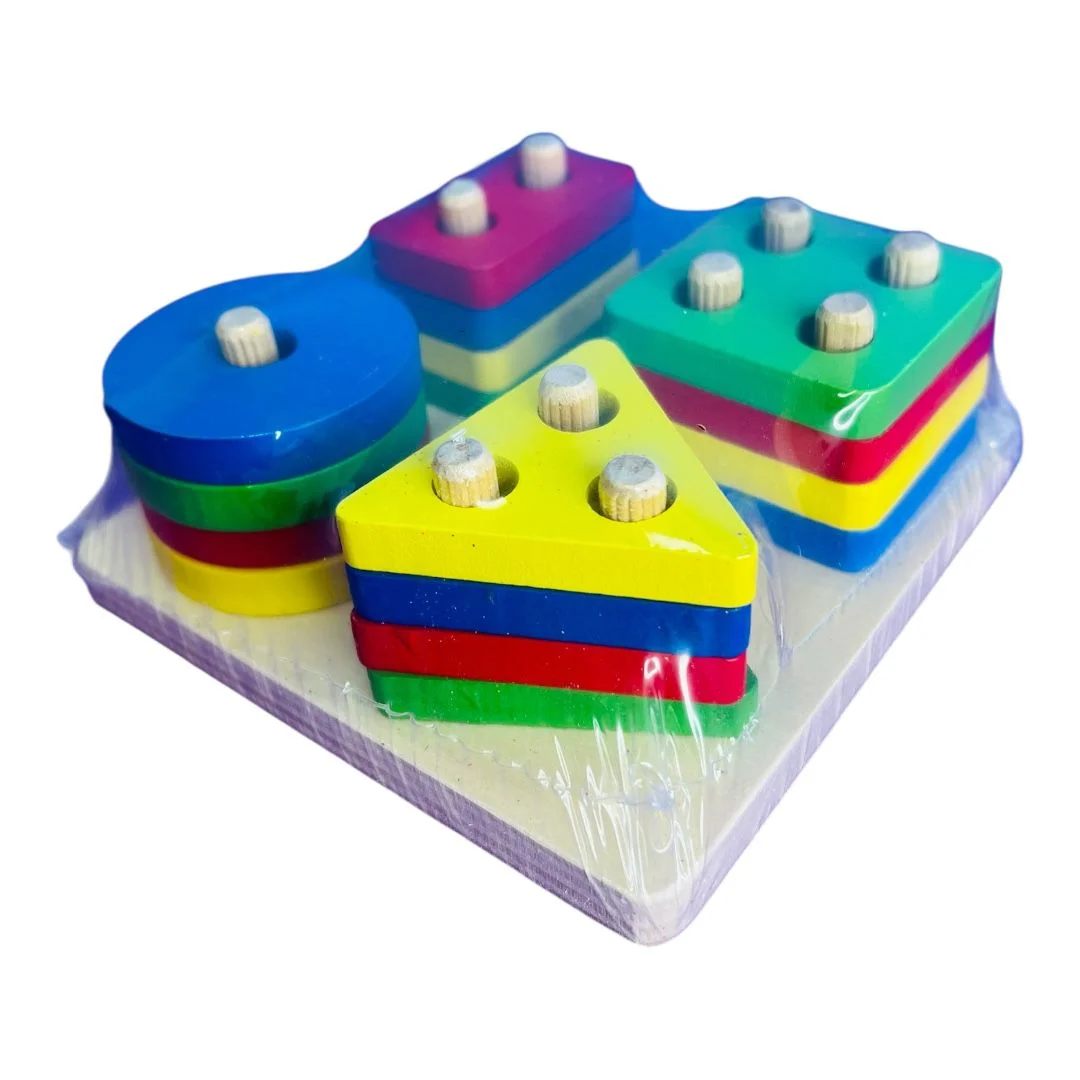 ENCAJABLE JUEGO DIDACTICO FIGURAS GEOMETRICAS CUADRADO