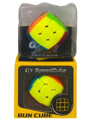 CAJA CUBO RUBIK LLAVERO 3X3 NEON QYTOYS SPPEDCUBE