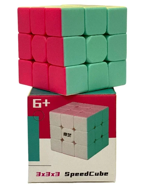 CAJA CUBO RUBIK 3X3 QYTOYS SPEEDCUBE COLOR PASTEL