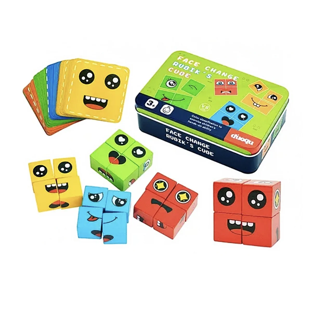JUEGO DE GESTOS CAJA METALICA