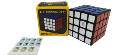 CAJA CUBO RUBIK 4X4 QYTOYS CON STIKERS