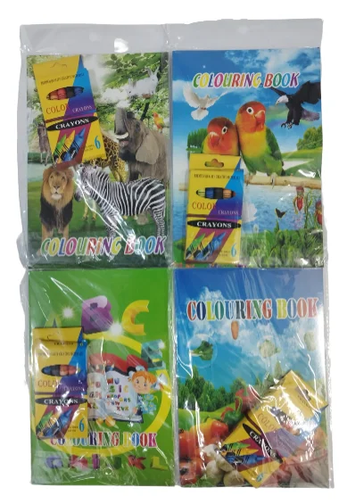 BOLSA LIBRO PARA PINTAR CON CRAYONES