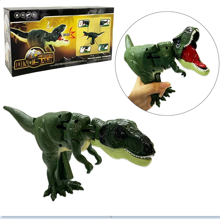 CAJA DINOSAURIO ZAZA CON SONIDO Y MOVIMIENTO GRANDE