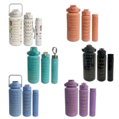 TERMO X3 PIEZAS COLORES PASTEL