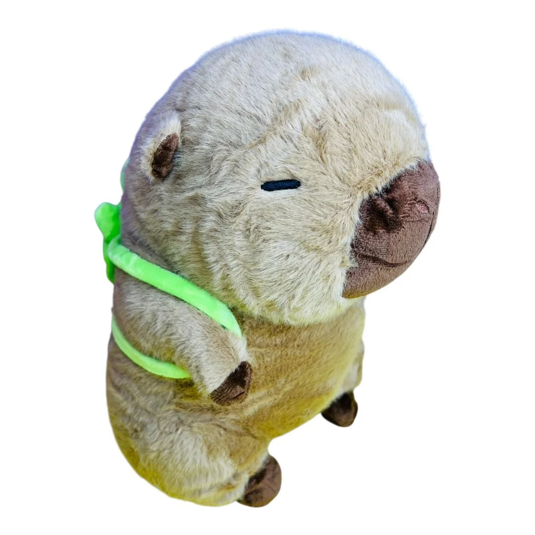 PELUCHE CAPIBARA 30CM BOLSO TORTUGA