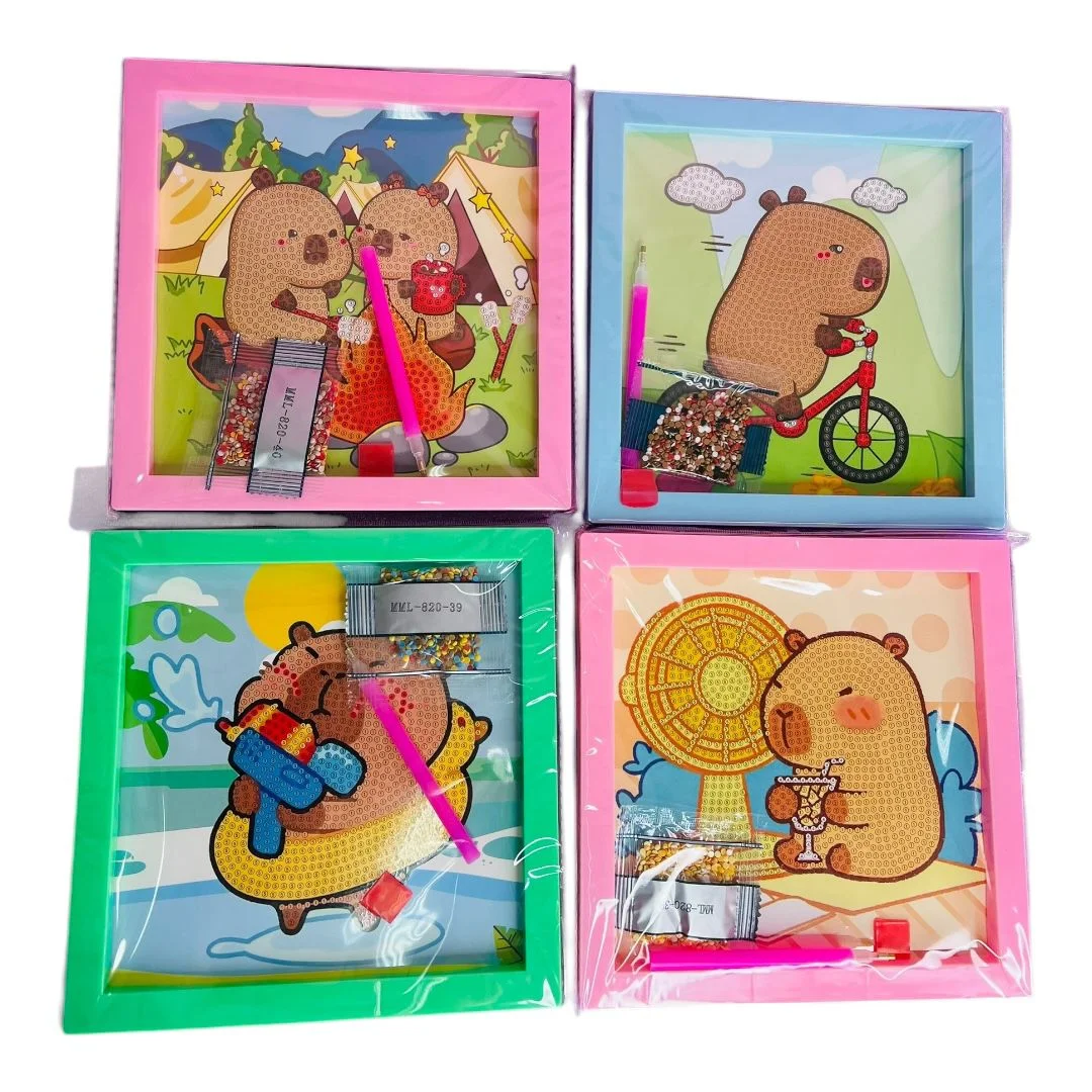 CUADRO GEMAS CAPIBARA 20CM*20CM