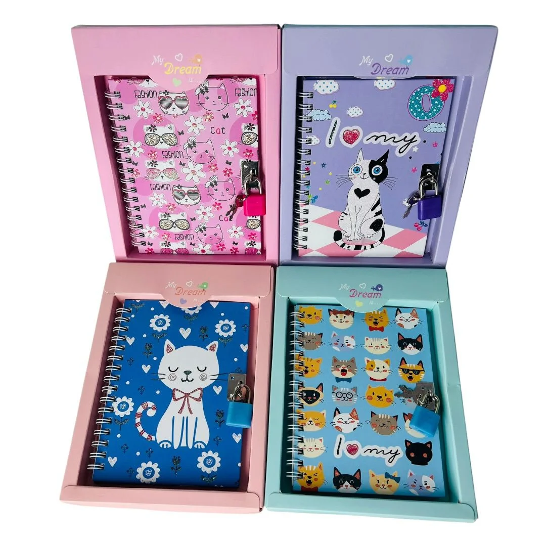 DIARIO GATOS 4 COLORES