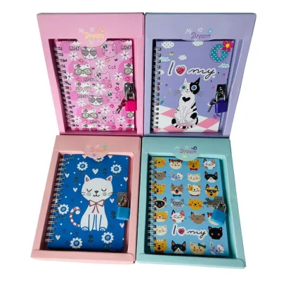 DIARIO GATOS 4 COLORES