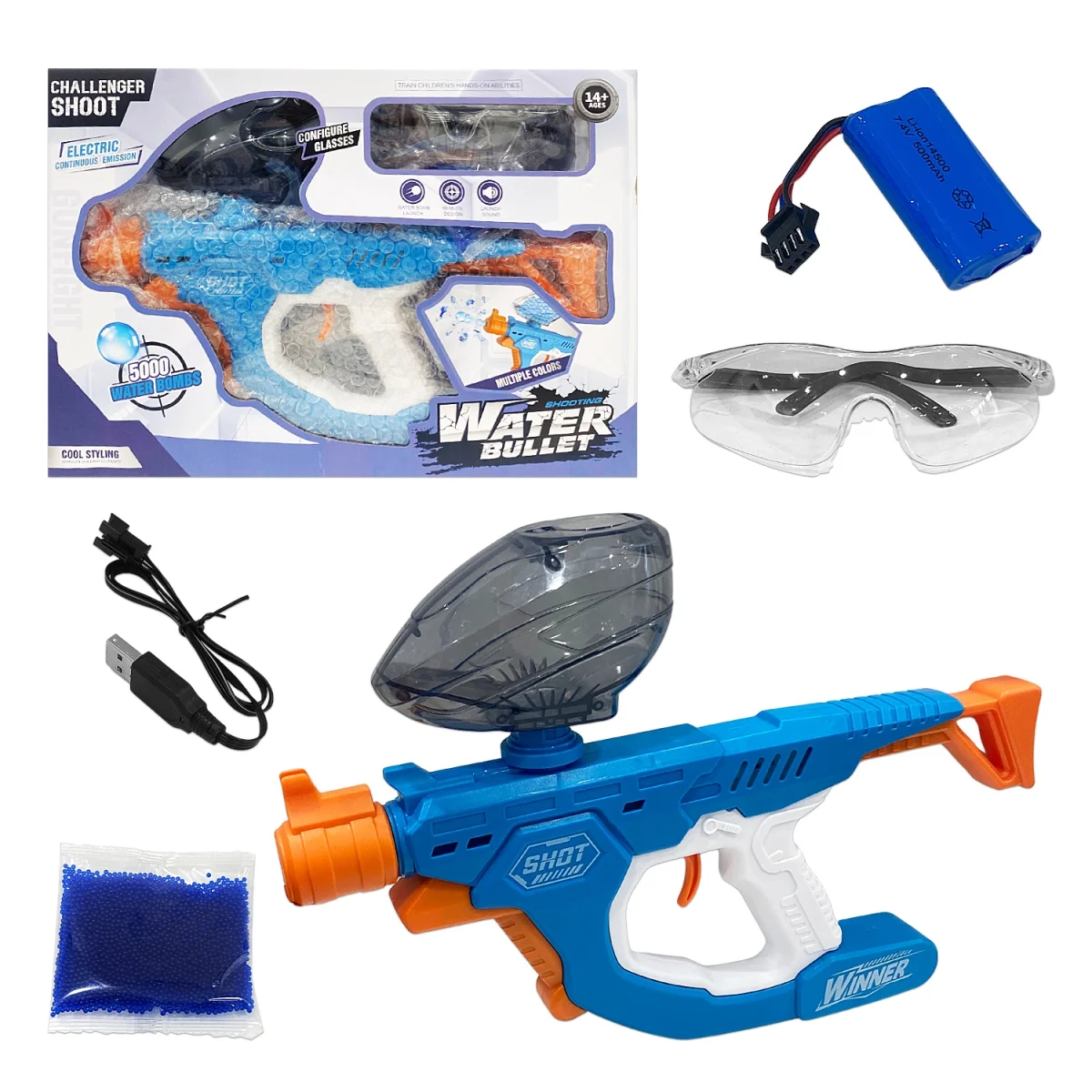 PISTOLA LANZA HIDROGEL 5000 WATER BOOMS