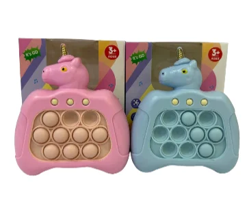 CAJA JUEGO POP IT UNICORNIO CON LUZ Y SONIDO