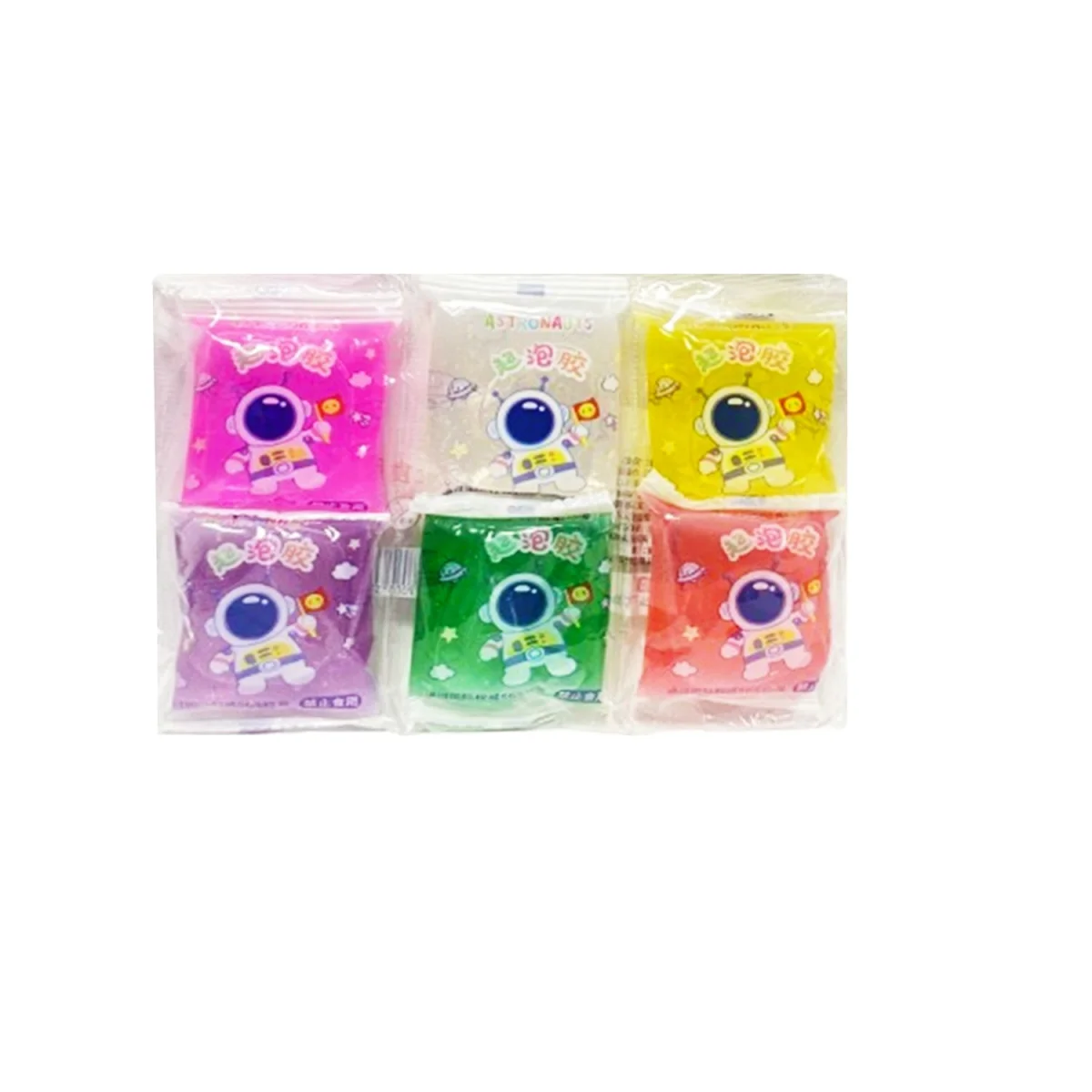 SLIME MINI ESCARCHA ASTRONAUTA X6