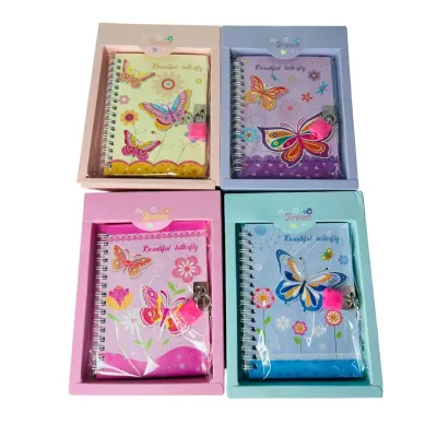 DIARIO MARIPOSA 4 COLORES
