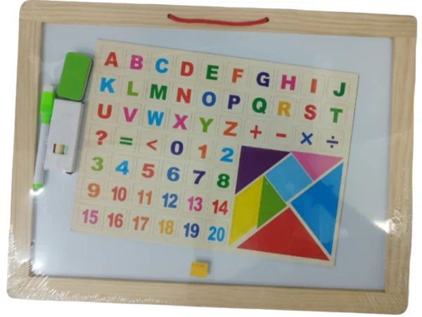 VINIPEL JUEGO DIDACTICO TABLERO MAGNETICO TIZA Y MARCADOR GRANDE