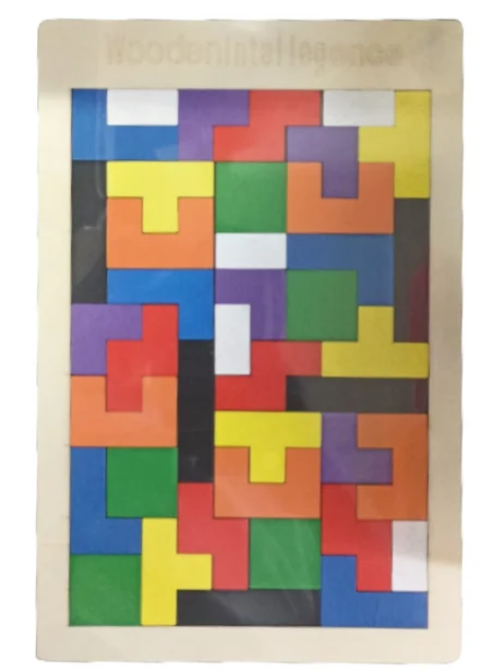 TABLA JUEGO DE MESA TETRIS DE MADERA