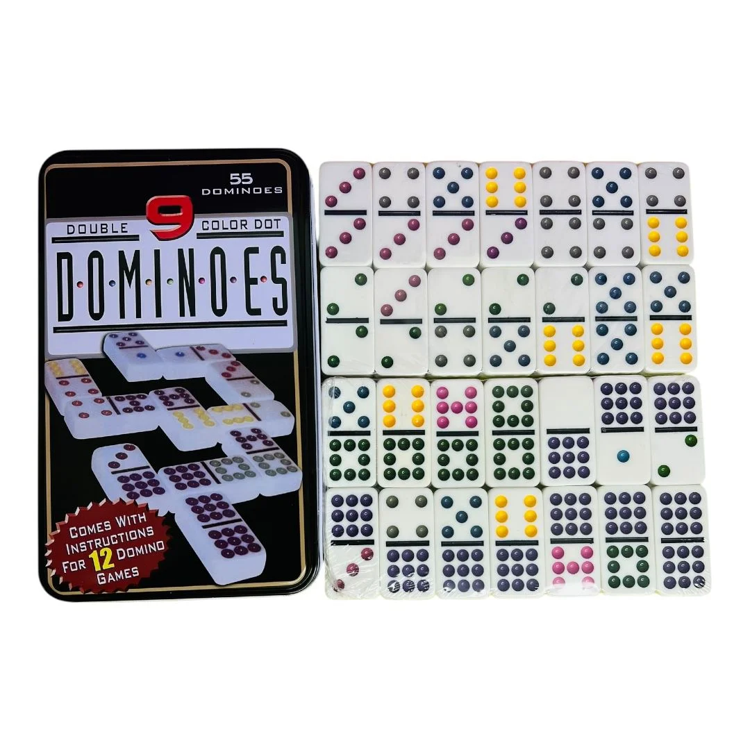 DOMINO DOBLE 9 CAJA METALICA