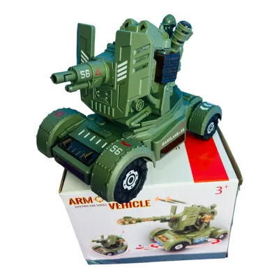 CAJA JUGUETE CARRO MILITAR LANZA DARDOS