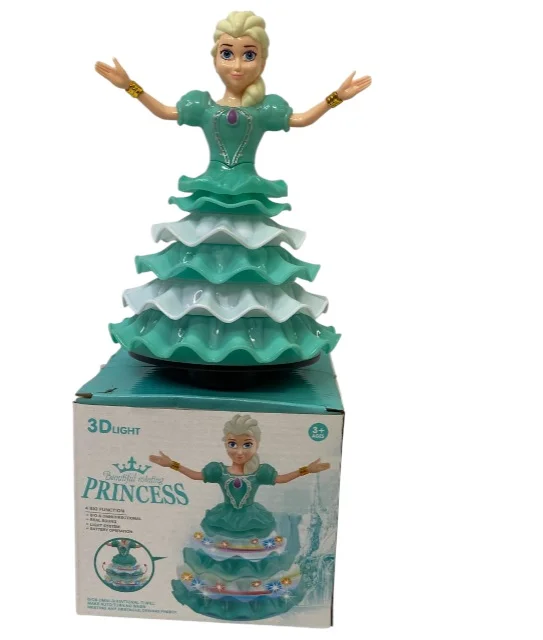 CAJA JUGUETE PRINCESA ELSA BEAUTIFUL ROTATING