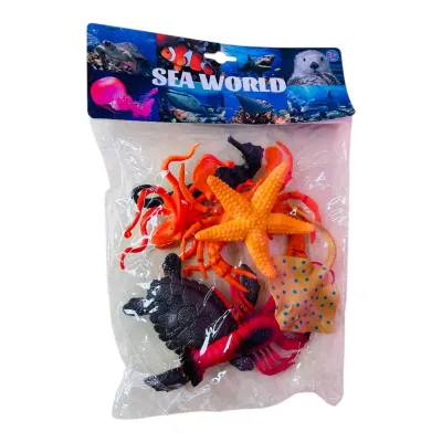 ANIMALES DE MAR X6 BOLSA 21*30CM