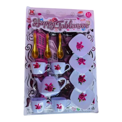SET DE TE CUCHARA DORADA CARTON 21*31CM
