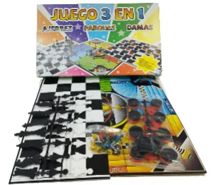 BOLSA JUEGO DE MESA AJEDREZ CARTON