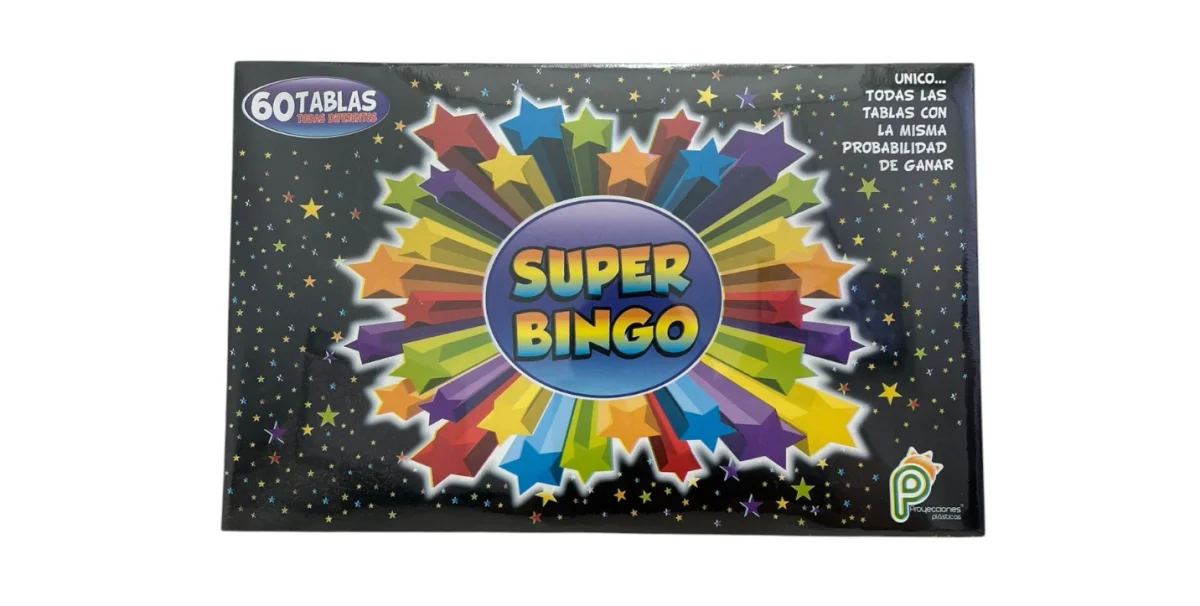 CAJA JUEGO DE MESA SUPER BINGO X60 TABLAS