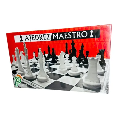 CAJA JUEGO DE MESA AJEDREZ MAESTRO CARTON