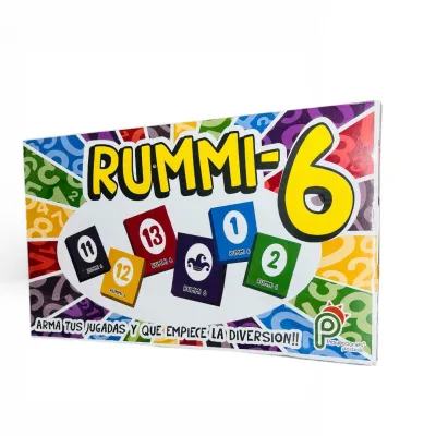 CAJA JUEGO DE MESA RUMMI 6 CARTON