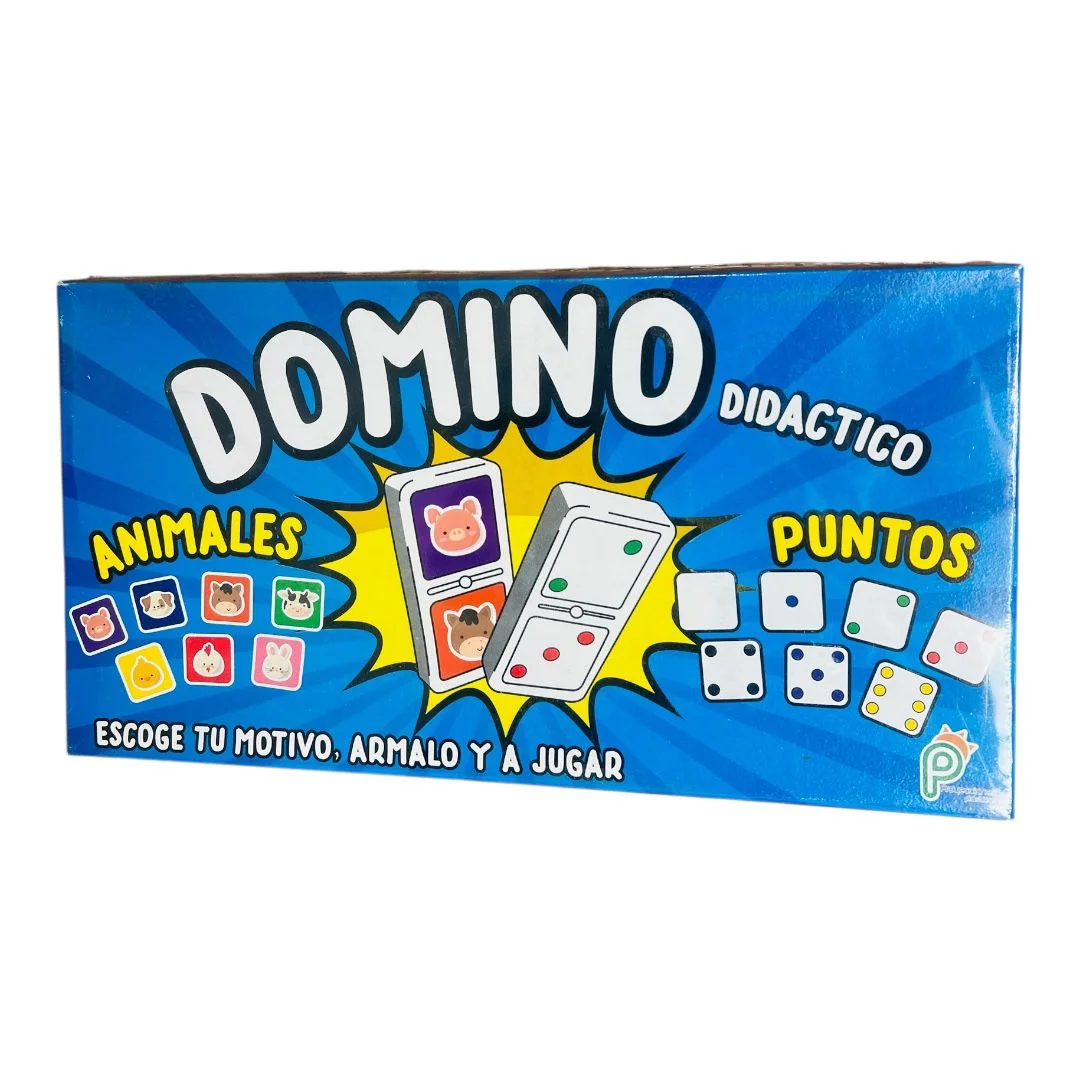 CAJA JUEGO DIDACTICO DOMINO INFANTIL CARTON