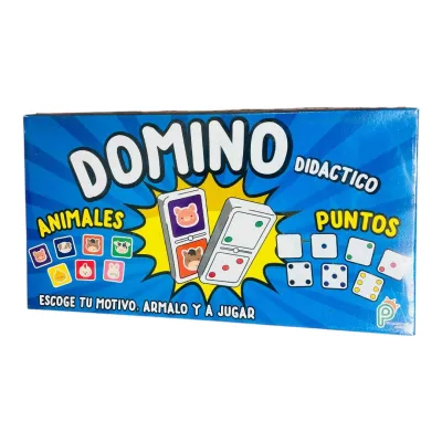 CAJA JUEGO DIDACTICO DOMINO INFANTIL CARTON