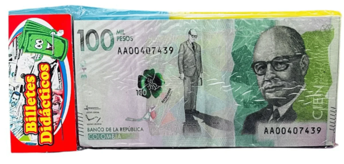 SOBRE BILLETES DIDACTICOS PESO O DOLAR