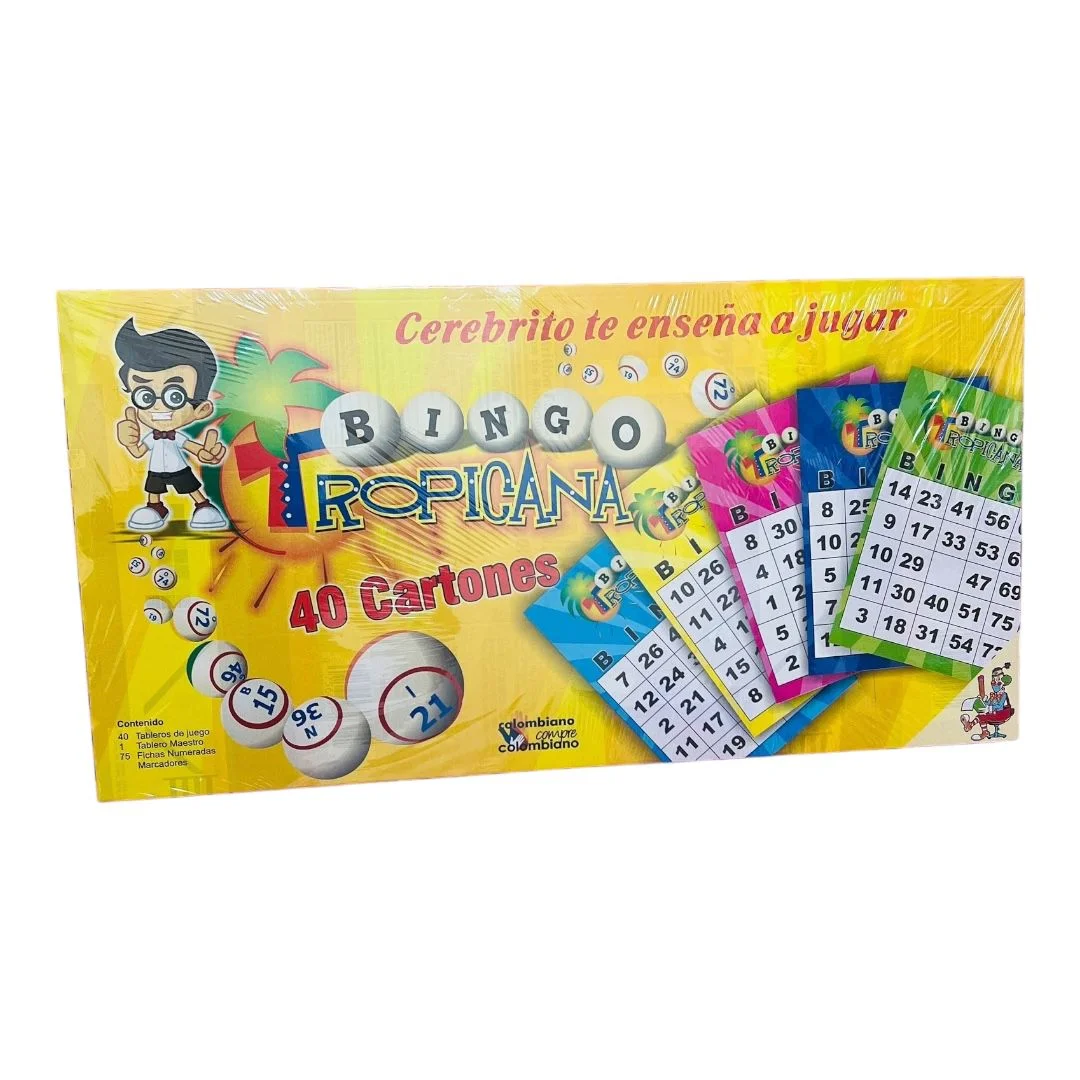 BINGO TROPICANA 40 CARTONES