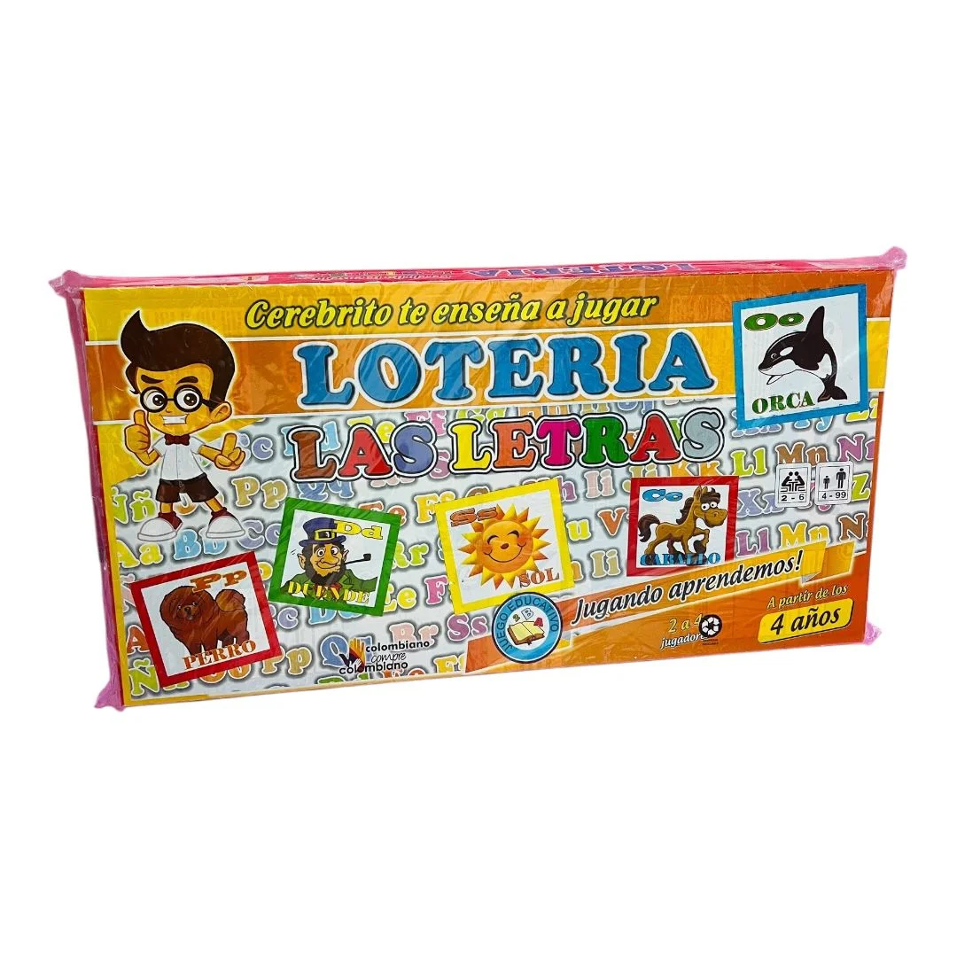 CAJA LOTERIA LAS LETRAS