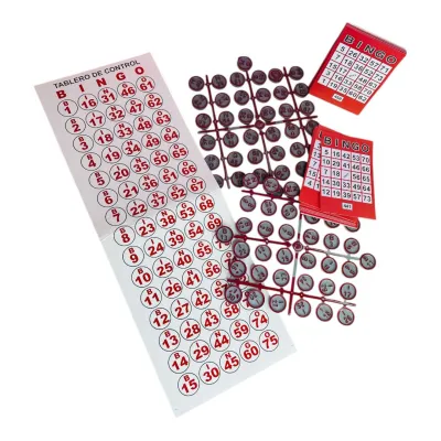 BINGO PASTA CON TABLA CONTROL Y 40 TABLAS BOLSA