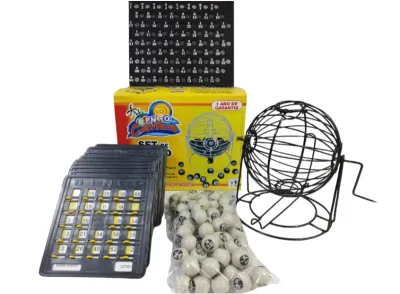 SET DE BINGO CARIBE CON BALOTERA METALICA