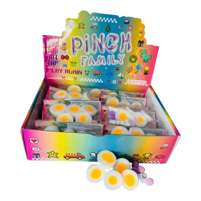 SQUISHI HUEVO COCIDO BOLA X 5 UNDS