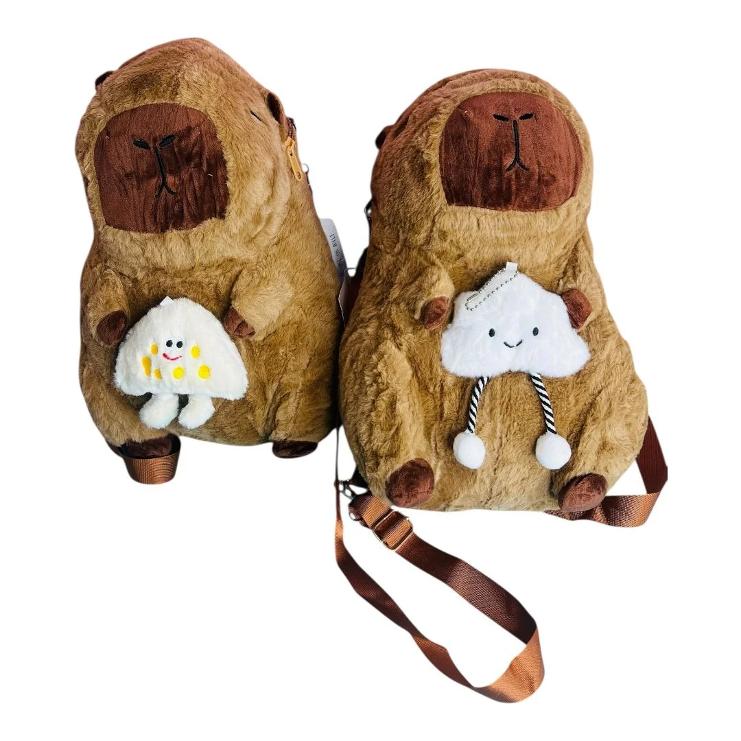 BOLSO PELUCHE CAPIBARA 4 MODELOS