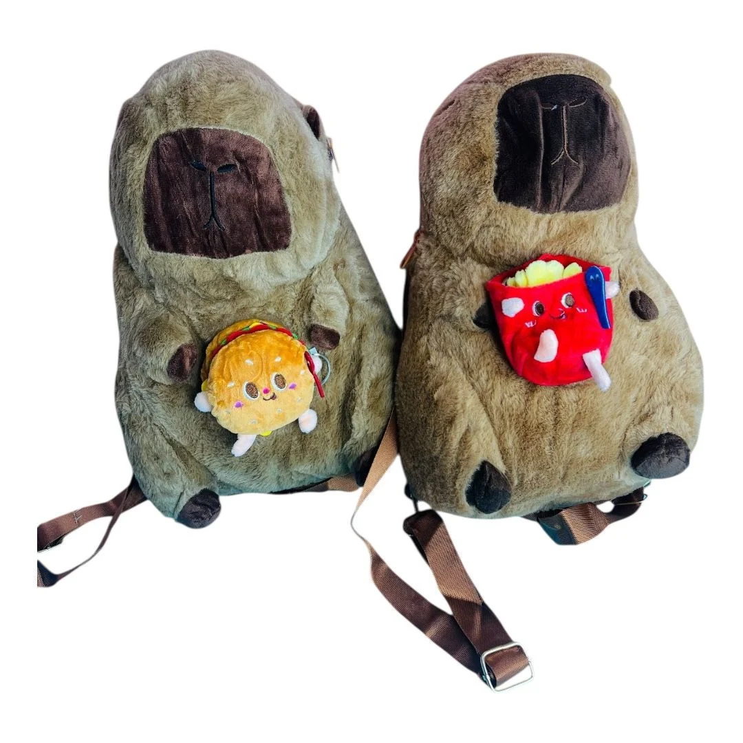 BOLSO PELUCHE CAPIBARA 4 MODELOS
