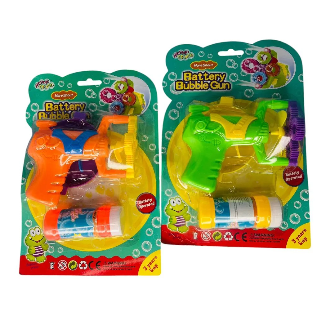 CARTON PISTOLA DE BURBUJAS 4 BOQUILLAS
