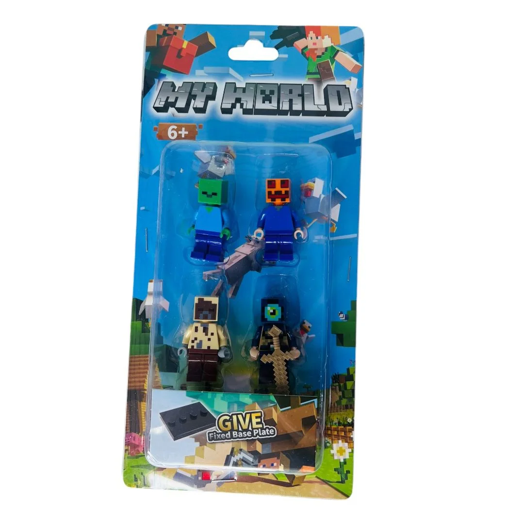 LEGO MY WOLD X 4 CON BASE