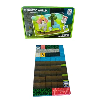 BLOQUES MAGNETICOS MINECRAFT X60PCS