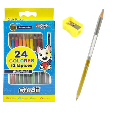 CAJA COLOR DOBLE PUNTA X12 (CJX12)